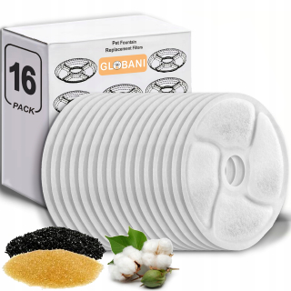 VEĽKÁ SADA 16KS NÁHRADNÝ VODNÝ FILTER pre fontánu pre mačky